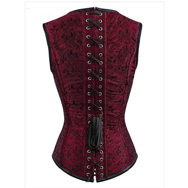 Victorian Vintage Steampunk Corset – Renaissance Overbust Gothic Corset, Unique Retro Back Lace-Up Corset