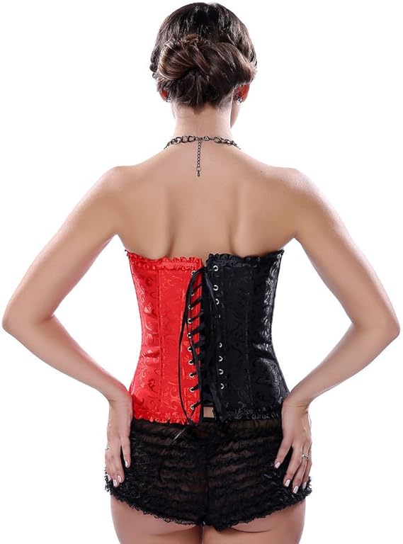Bloom of Night - Floral Gothic Renaissance Front Zipper Corset