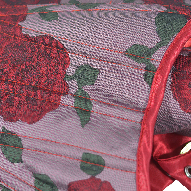 Floral Renaissnace Overbust Corset, Medieval Lace up Vintage Corset,