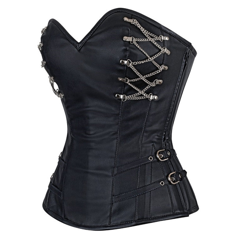 Gothic Valor Overbust Lace-Up Corset