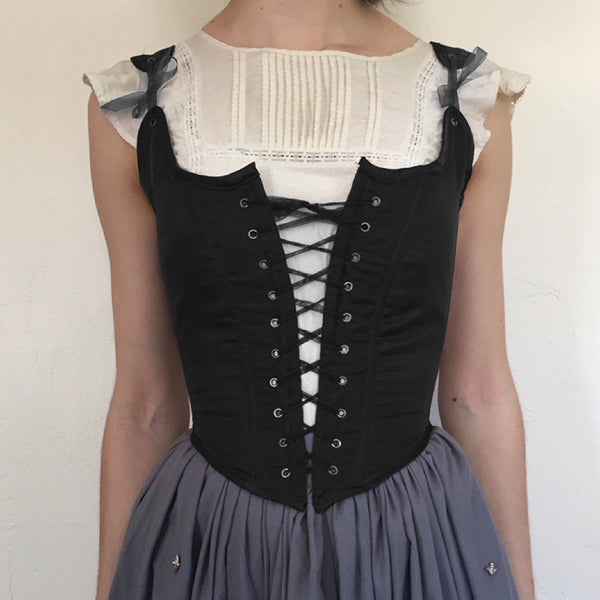 Medieval Overbust Vintage Corset, Lace up Bustier Corset Top,