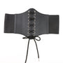 Unique Underbust Black Corset, Wide Waist Elastic Corset Belt,