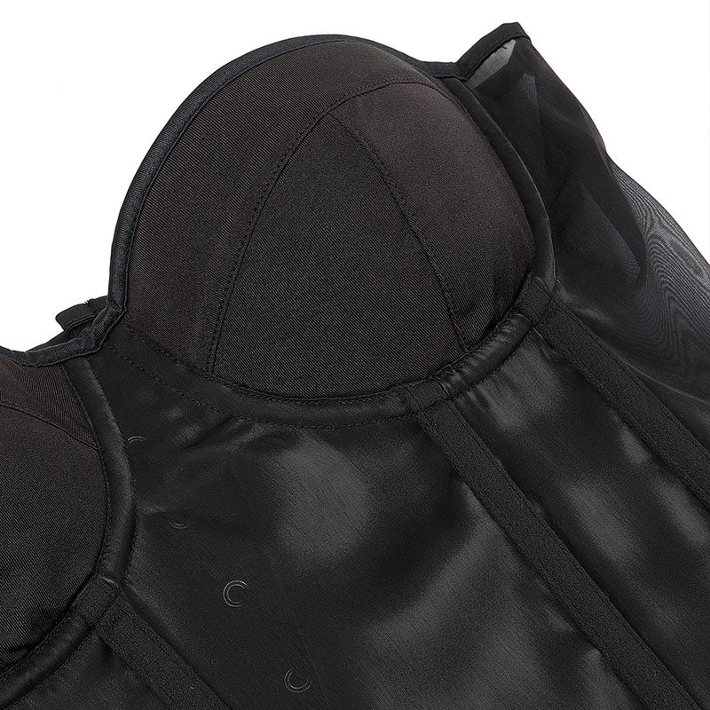 Medieval Renaissance Mesh Corset, Unique Overbust Black Corset, Ren Faire Vintage Lace up Corset