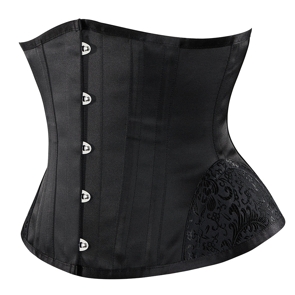 Medieval Renaissance Underbust Corset, Lace up Goth Pirate Corset,