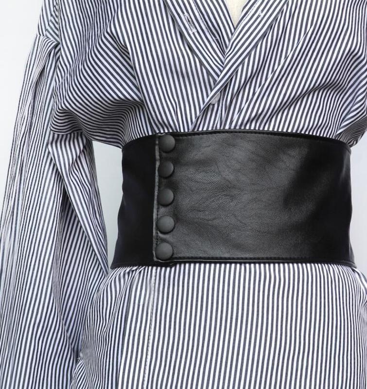 Gothic Noir Medieval Underbust Black Corset Belt