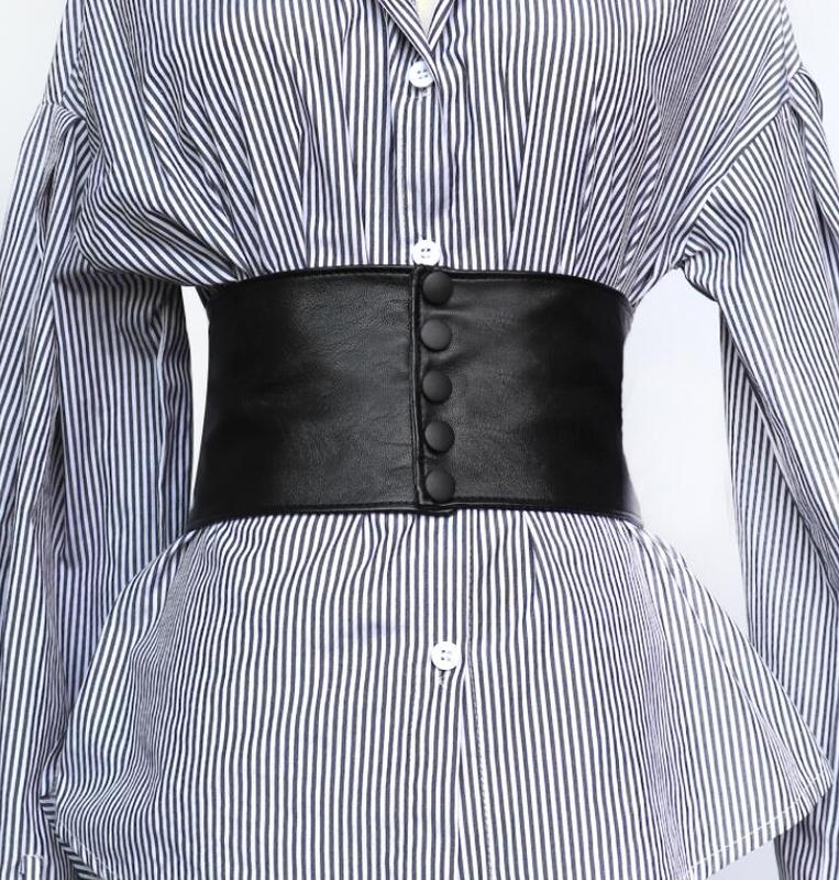 Gothic Noir Medieval Underbust Black Corset Belt