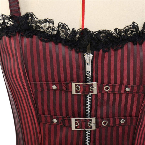 Medieval Victorian Bustier Corset Top, Renaissance Pirate Prom Dress Corset