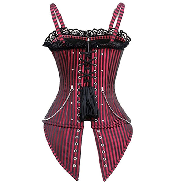 Medieval Victorian Bustier Corset Top, Renaissance Pirate Prom Dress Corset