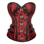Medieval Vintage Bustier Red Corset Top, Steampunk  Corset