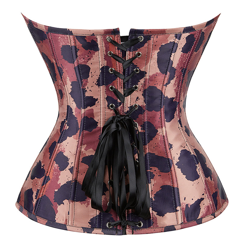 Overbust Lace up Party Corset, Vintage Goth Womens Corset,