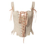 Renaissance Prom Dress Corset, Vintage Bustier Crop Corset Top, Medieval Victorian Corset