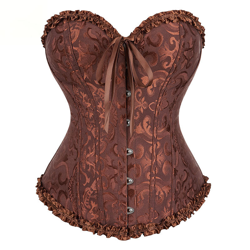 Ren Faire Floral Corset Top, Renaissance Prom Dress Corset