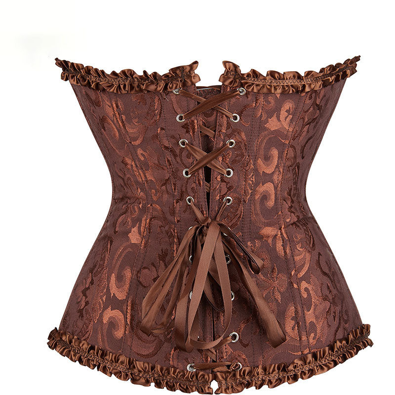 Ren Faire Floral Corset Top, Renaissance Prom Dress Corset