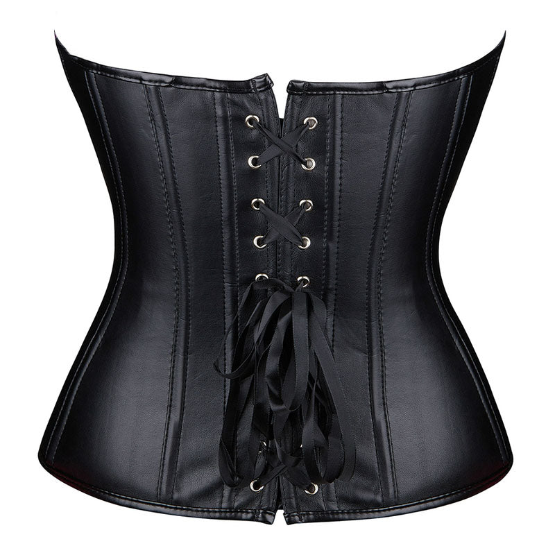 Ren Faire Steampunk Overbust Corset, Medieval Victorian Goth Corset, Renaissance Vintage Back Lace up Corset