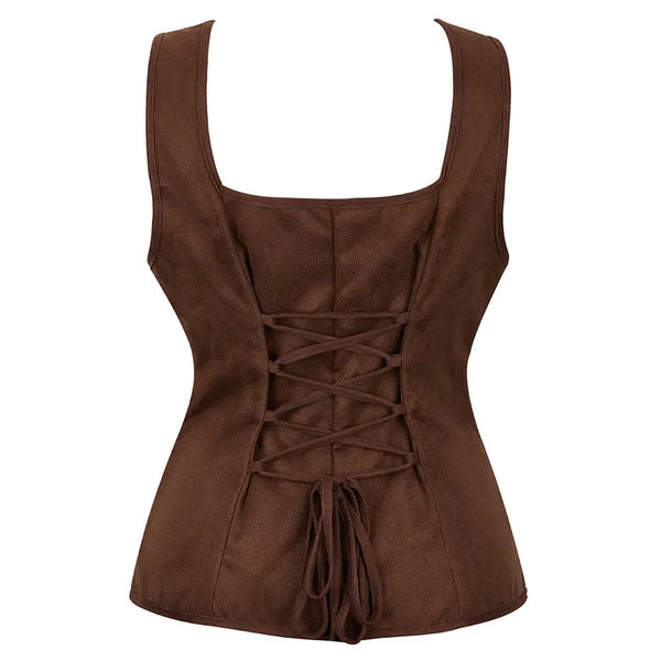 Ren Faire Vintage Corset Top, Renaissance Goth Overbust Corset