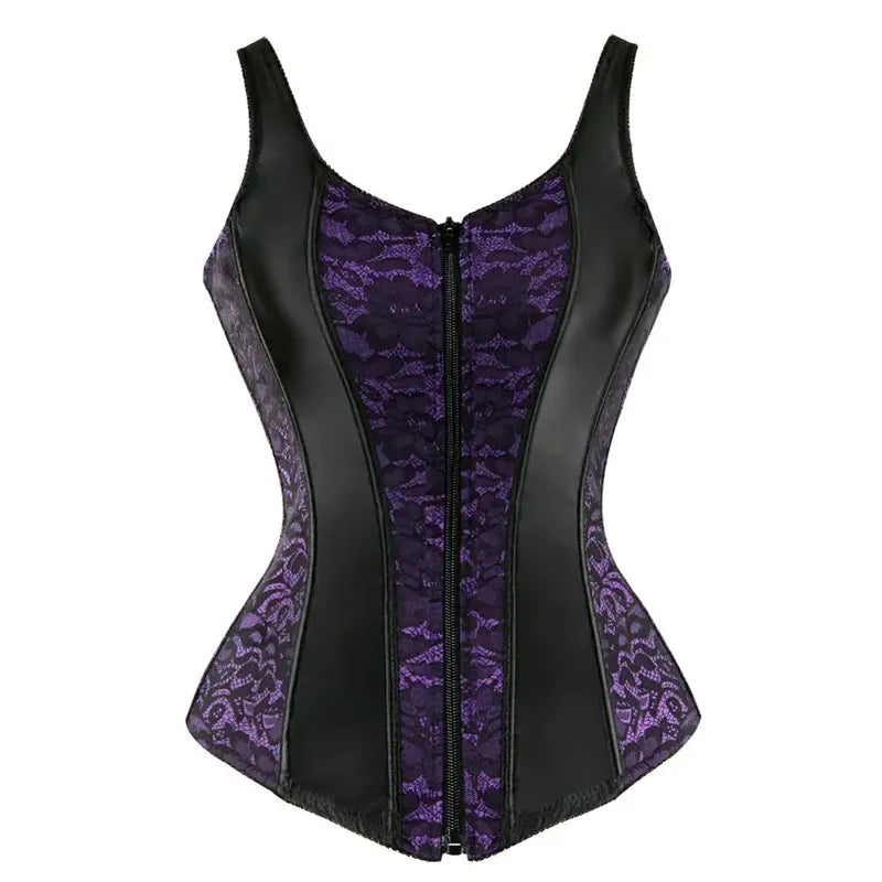 Renaissance Fair Pirate Goth Corset, Vintage Bustier Medieval Corset Top
