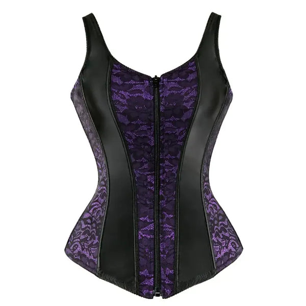 Renaissance Fair Pirate Goth Corset, Vintage Bustier Medieval Corset Top
