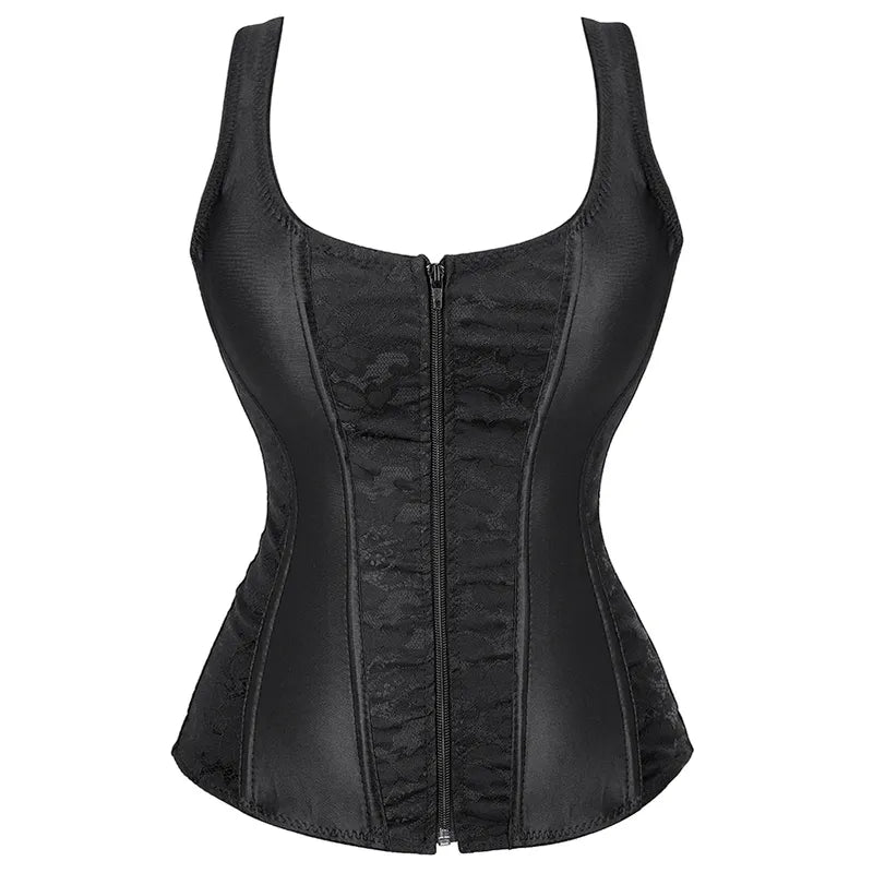 Renaissance Fair Pirate Goth Corset, Vintage Bustier Medieval Corset Top