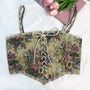 Renaissance Floral Milkmaid Corset, Fairy Overbust Corset Top
