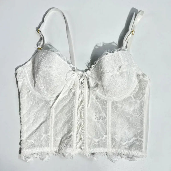 Renaissance Overbust Milkmaid Corset, Vintage Victorian Elegant Front Lace up Corset Top