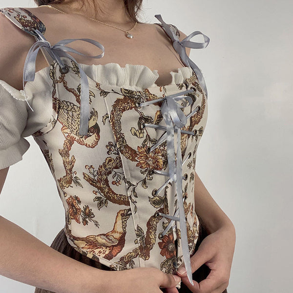 Renaissance Milkmaid Corset Top, Fairy Cupless Prom Dress Corset