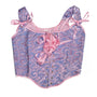 Renaissance Overbust Corset Top, Medieval Prom Dress Corset