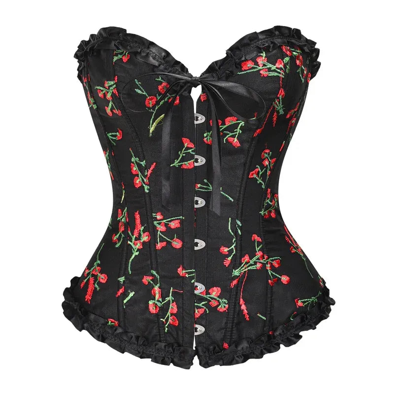 Victorian Garden Renaissance Overbust Floral Corset