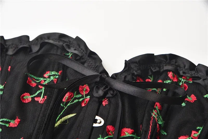 Victorian Garden Renaissance Overbust Floral Corset