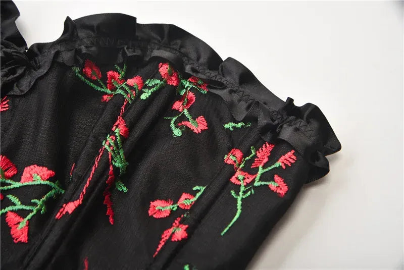 Victorian Garden Renaissance Overbust Floral Corset