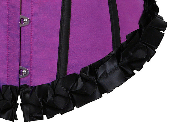 Renaissance Overbust Gothic Corset, Unique Lace up Party Corset,