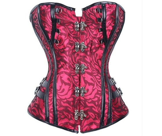 Steampunk Gothic Black Corset