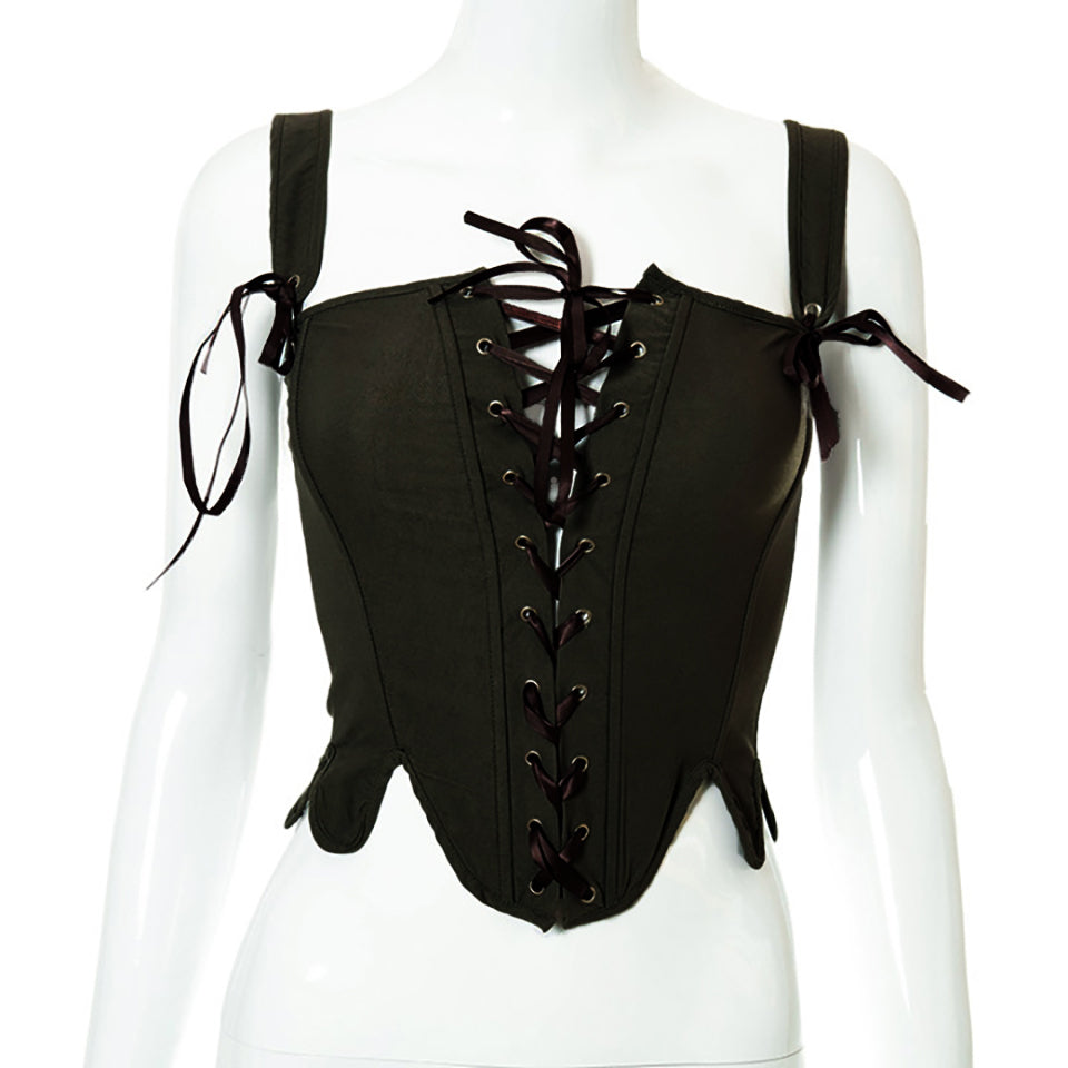 Renaissance Prom Dress Corset, Vintage Bustier Crop Corset Top, Medieval Victorian Corset