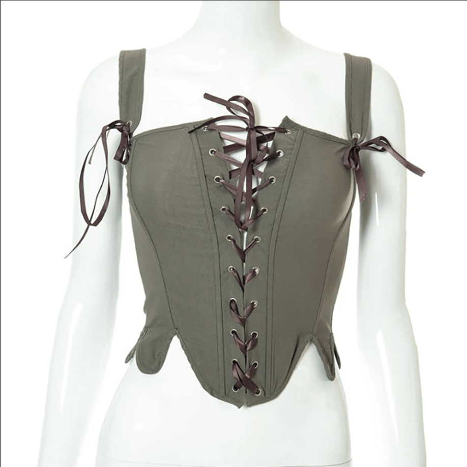 Renaissance Prom Dress Corset, Vintage Bustier Crop Corset Top, Medieval Victorian Corset