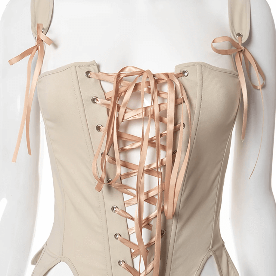 Renaissance Prom Dress Corset, Vintage Bustier Crop Corset Top, Medieval Victorian Corset