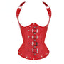 Renaissance Steampunk Cupless Corset Top – Ren Faire, Pirate, Goth & Medieval Leather Corset