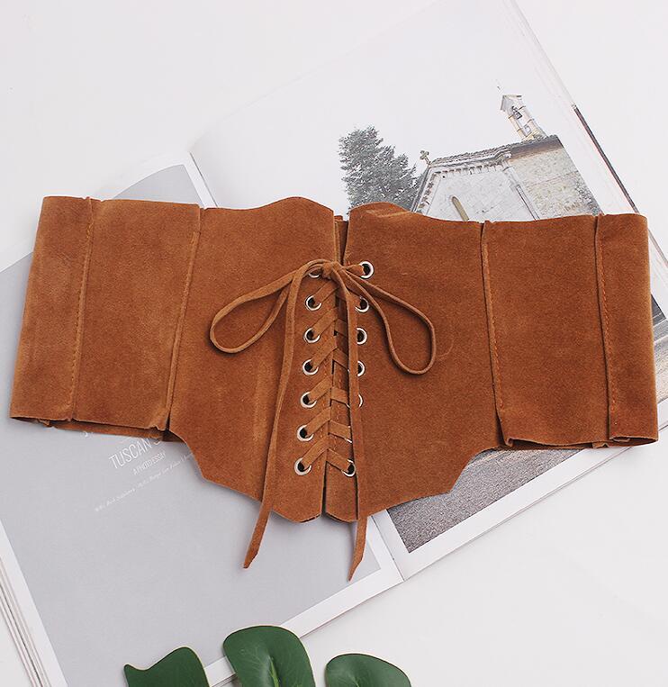 Renaissance Underbust Vintage Corset, Elegant Waist Leather Corset Belt,