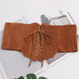 Renaissance Underbust Vintage Corset, Elegant Waist Leather Corset Belt,