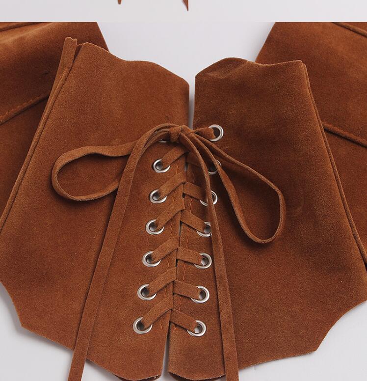 Renaissance Underbust Vintage Corset, Elegant Waist Leather Corset Belt,