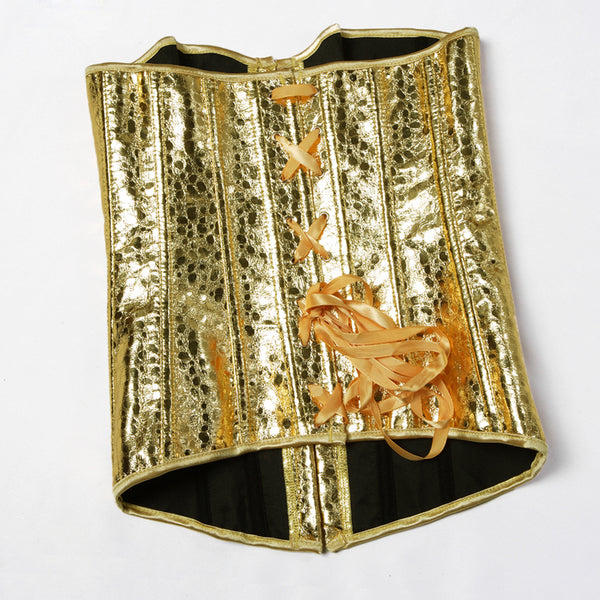 Regal Rendezvous Silver & Gold Overbust Corset