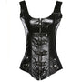 Renaissance Victorian Overbust Corset, Vintage Steampunk Black Corset,