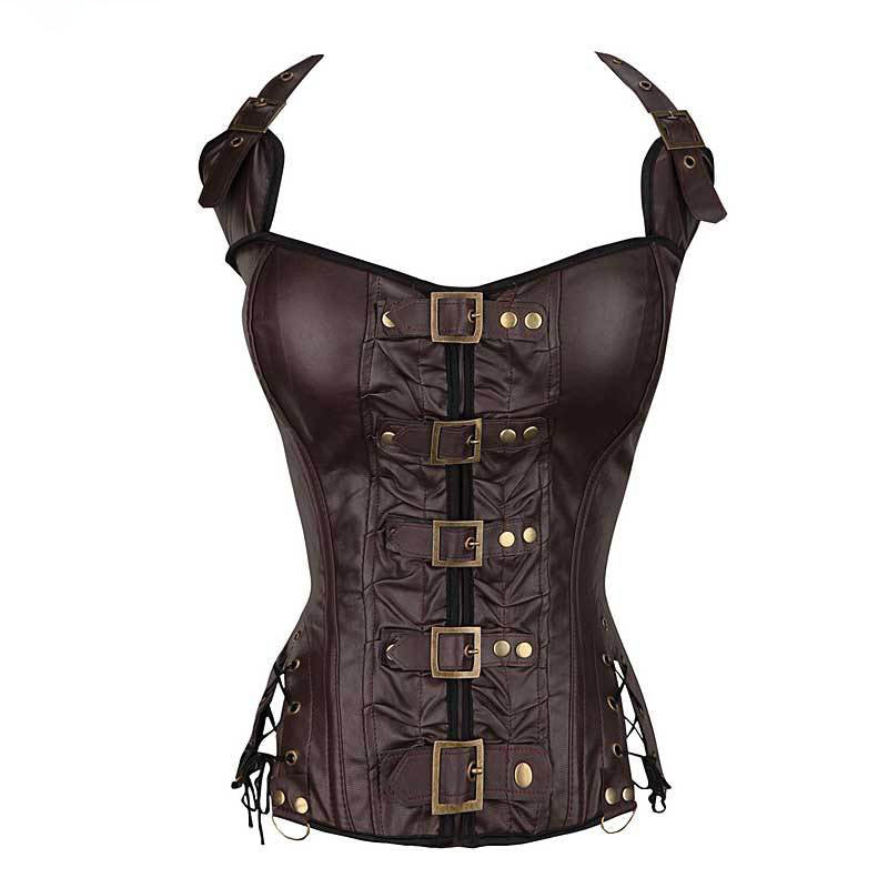 Renaissance Vintage Ren Faire Corset, Medieval Goth Overbust Corset, Victorian Steampunk Back Lace Up Corset