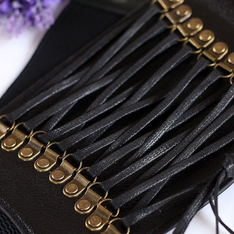 Renaissnace Medieval Goth Corset, Vintage Waistband Pirate Corset Belt,