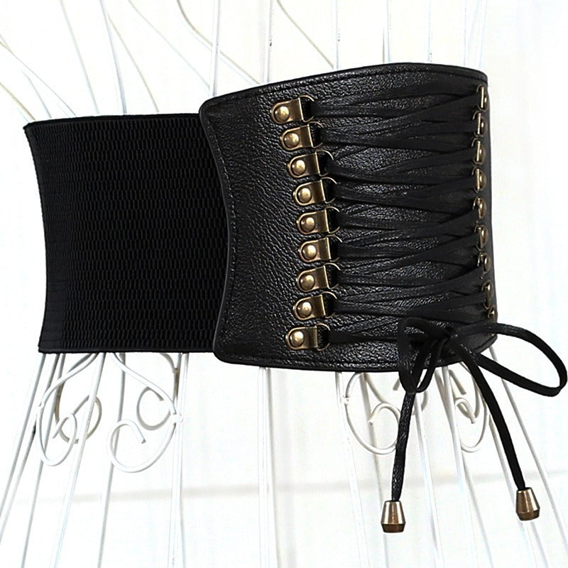 Renaissnace Medieval Goth Corset, Vintage Waistband Pirate Corset Belt,