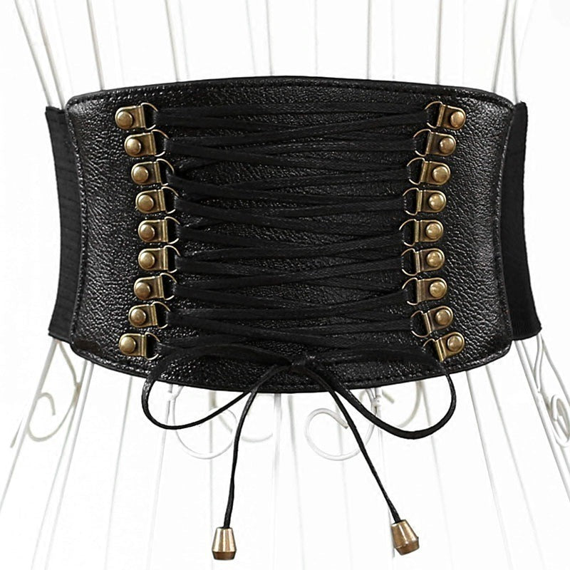 Renaissnace Medieval Goth Corset, Vintage Waistband Pirate Corset Belt,