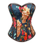 Steam Rose Cincher - Steampunk Floral Victorian Corset