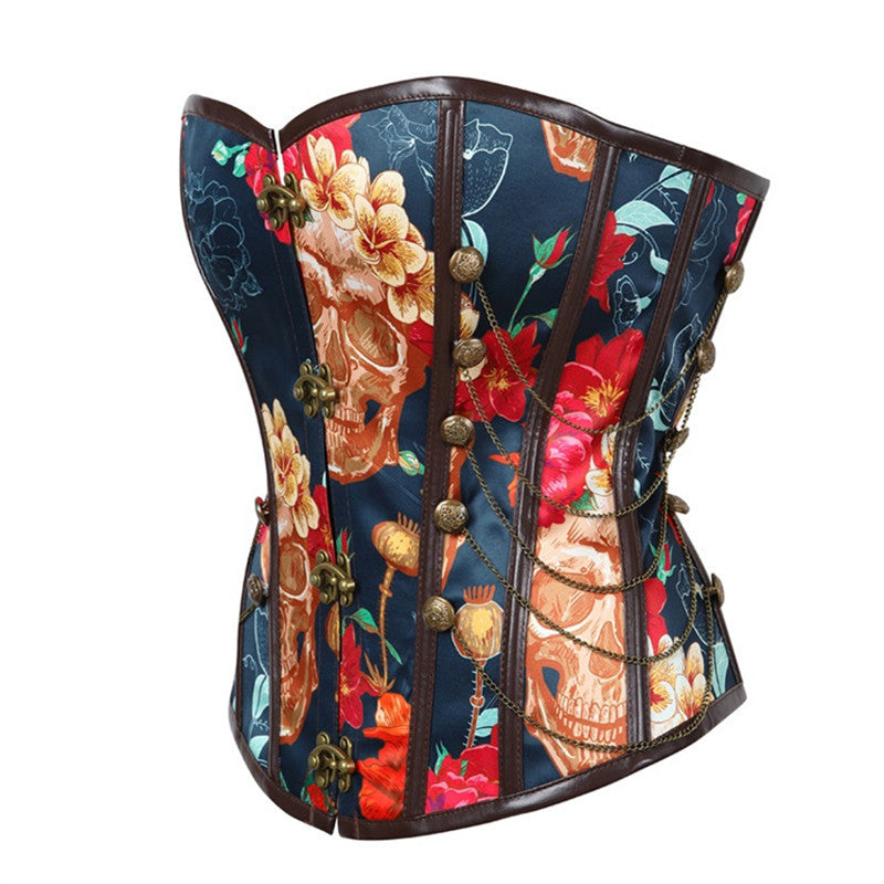 Steam Rose Cincher - Steampunk Floral Victorian Corset