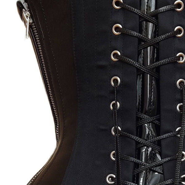 Steampunk Goth Pirate Corset, Victorian Vintage Underbust Corset,