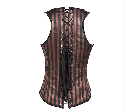 Steampunk Goth Underbust Corset, Medieval Renaissance Lace up Corset,