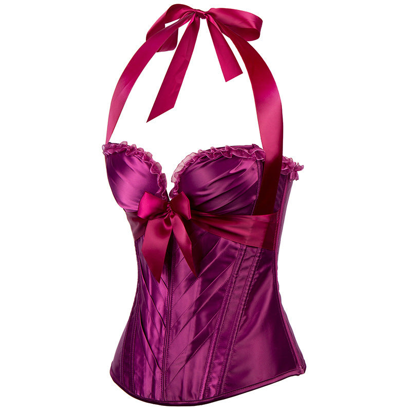 Unique Overbust Bow Tie Corset, Comfort Colours Renaissance Corset,