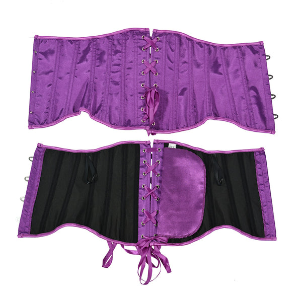 Unique Underbust Lace up Corset, Elegant Plastic Boned Waist Corset, Retro Lolita Style Body Shapper
